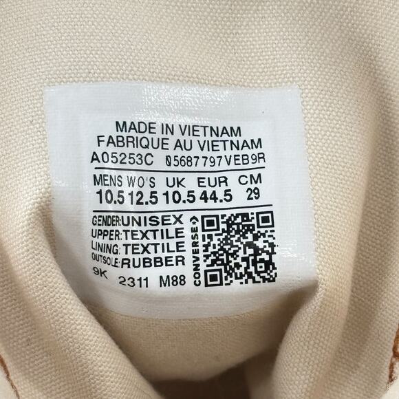 CONVERSE Chuck 70 De Luxe Heeled GR 82 Boot 12.5 NEW Women's Shoes A05253C Brown - Picture 9 of 9